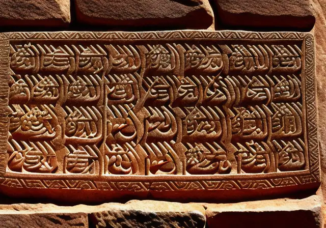 Inscrição aramaica em uma tabua de pedra