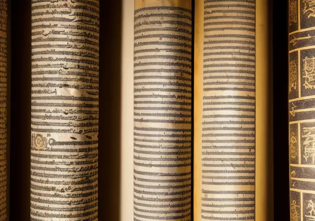 Ancient manuscripts and scrolls