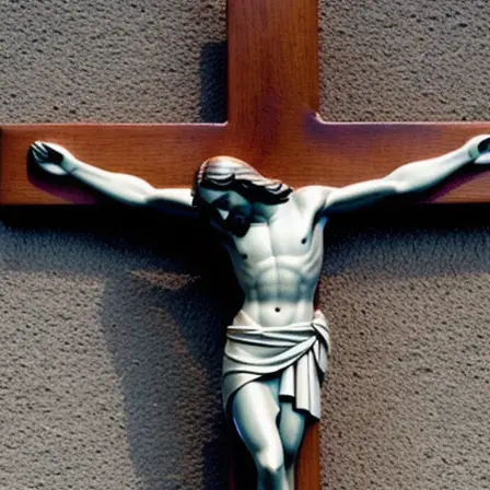 Representação de Jesus na cruz