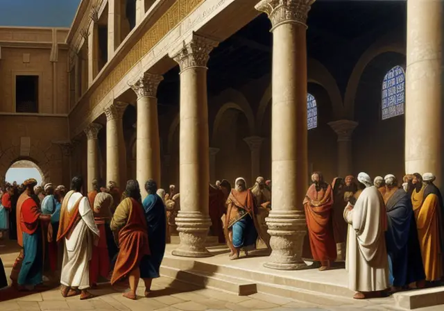 Painting depicting the historical context of Jesus' time