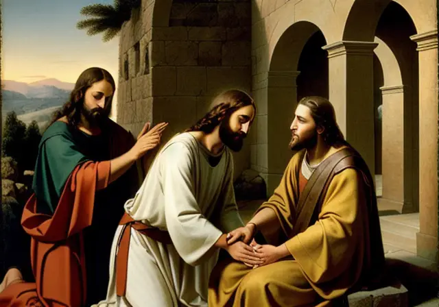 Jesus curando um cego